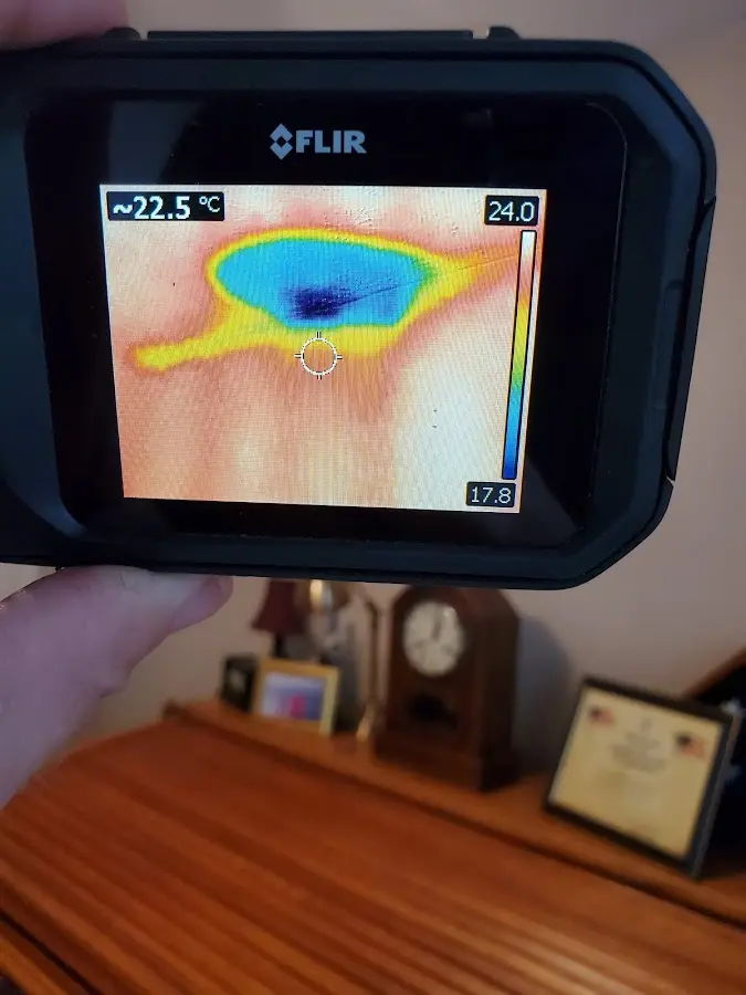 Thermal imaging inspection for water damage in Dayton