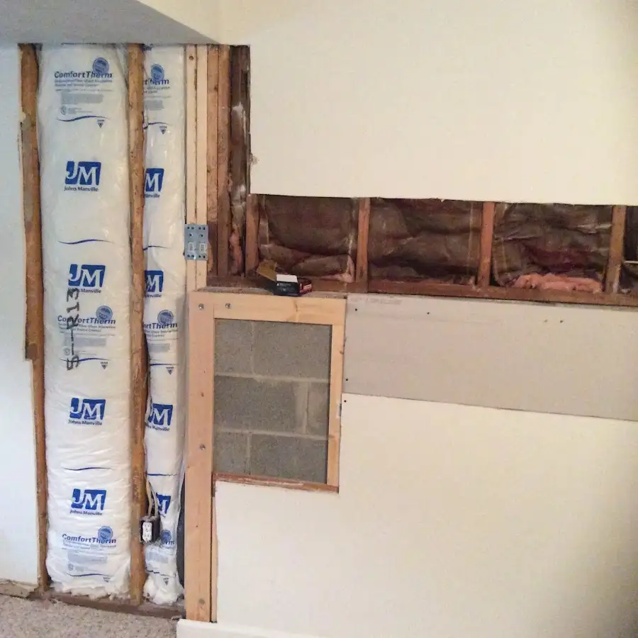 Wall insulation replacement during Odor Removal & Deodorization in Dayton